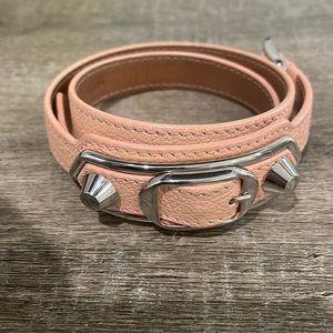 Balenciaga Arena pink Lambskin Leather Wrap